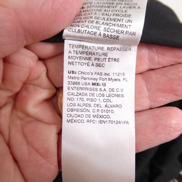 Chicos Coat Womens SZ 2 US L 12/14 Jacquard Fringe Trim Boho Retro Event Evening - Picture 7 of 12